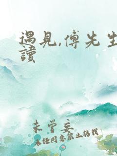 遇见,傅先生阅读