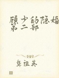 顾少的隐婚罪妻第二部