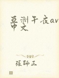 亚洲午夜av 中文