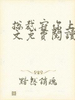 总裁宠你上瘾全文免费阅读全文