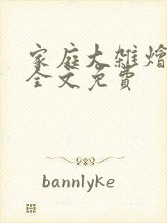 家庭大杂烩小说全文免费
