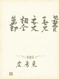 万相之王最新章节全文免费阅读txt