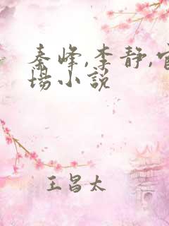 秦峰,李静,官场小说