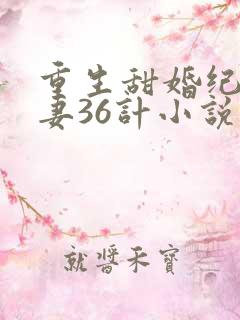 重生甜婚纪先宠妻36计小说