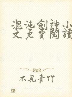 混沌剑神小说全文免费阅读正版