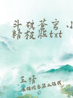 斗破苍穹 小说精校版txt
