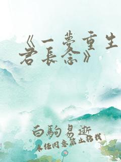 《一梦重生,与君长念》