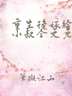 重生后嫁给温润小叔全文免费阅读