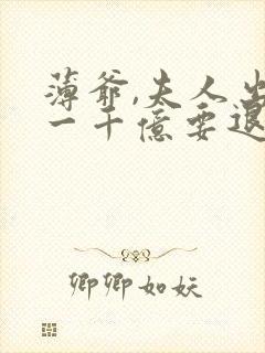 薄爷,夫人出价一千亿要退婚完结篇