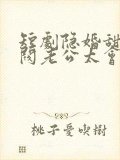 短剧隐婚甜妻财阀老公太会撩
