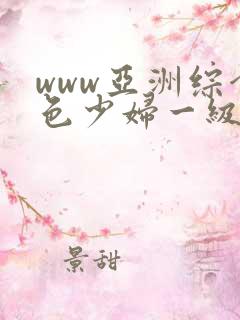 www亚洲综合色少妇一级av