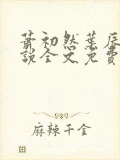 萧初然叶辰的小说全文免费阅读一