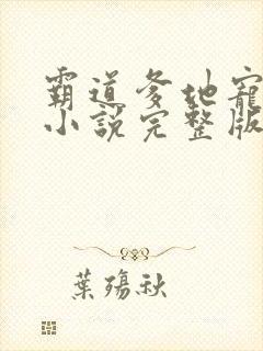 霸道爹地宠又撩小说完整版阅读全文