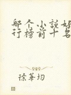 哪个小说好看排行榜前十名