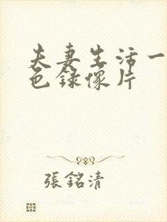 夫妻生活一级黄色录像片