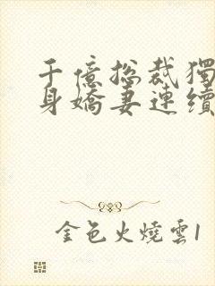 千亿总裁独宠替身娇妻连续剧