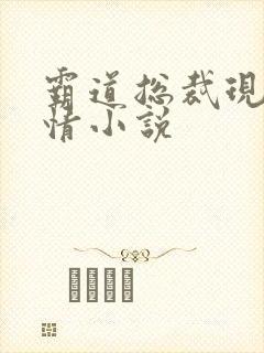 霸道总裁现代言情小说