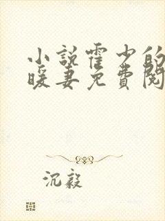 小说霍少的闪婚暖妻免费阅读