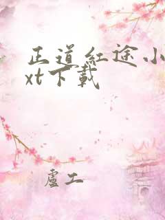 正道红途小说txt下载
