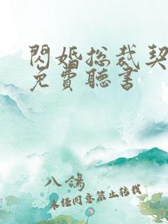 闪婚总裁契约妻免费听书