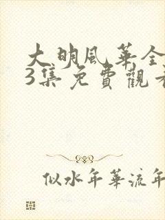 大明风华全集43集免费观看
