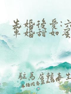 先婚后爱:六零军婚甜如蜜免费阅读全文