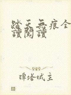 踏天无痕全文阅读阅读