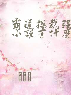 霸道总裁强制爱小说有什么