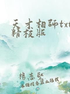 天才相师txt精校版
