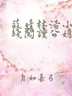 苏晴林浩小说在线阅读公媳乱了小说阅读网