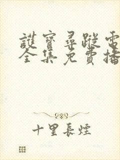 护宝寻踪电视剧全集免费播放