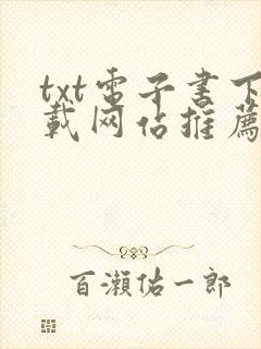 txt电子书下载网站推荐