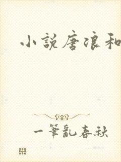 小说唐浪和江萱