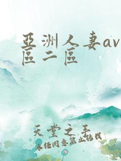 亚洲人妻av一区二区