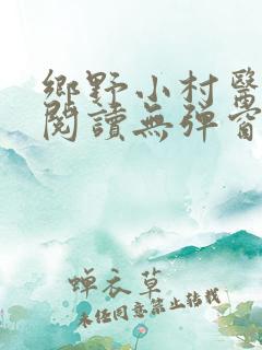 乡野小村医免费阅读无弹窗