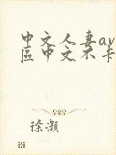 中文人妻av大区中文不卡