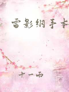 雷影纲手本子