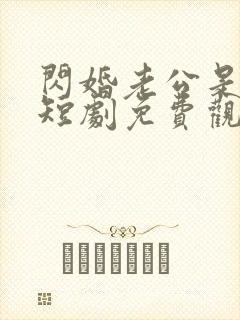 闪婚老公是大佬短剧免费观看