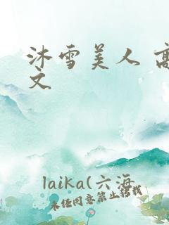 沐雪美人 高干文