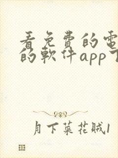 看免费的电视剧的软件app下载苹果版