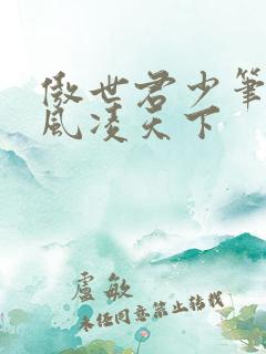 傲世君少笔趣阁风凌天下