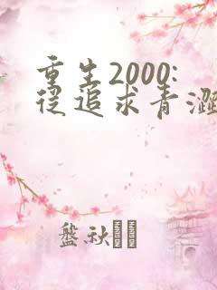 重生2000:从追求青涩校花同桌开始第24章