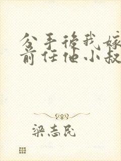 分手后我嫁给了前任他小叔(