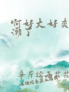 啊好大好爽要高潮了