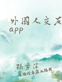 外国人交友软件app