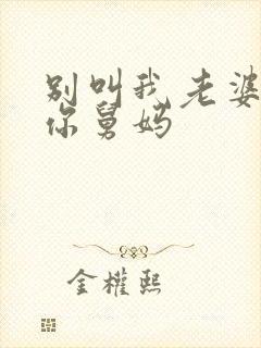 别叫我老婆我是你舅妈