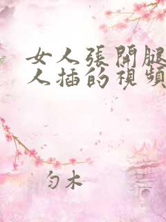 女人张开腿让男人插的视频