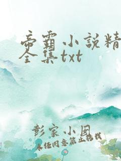 帝霸小说精校版全集txt