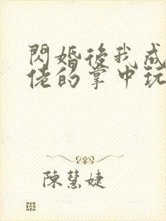 闪婚后我成了大佬的掌中玩物
