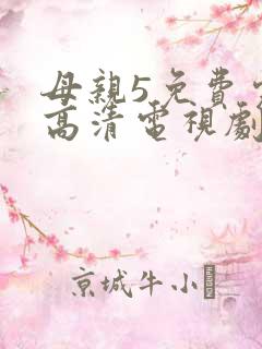 母亲5免费完整高清电视剧hd